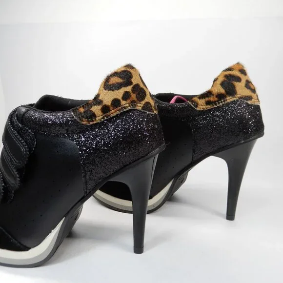 Steve Madden Blaik Stiletto Heels Sneakers Pumps Size 6.5 Black Multi NEW $129 - Picture 6 of 14